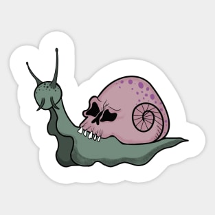 Skull snail Sticker